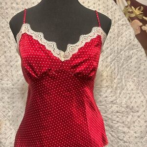 Heart Soul Red and White Polka Dot Cami